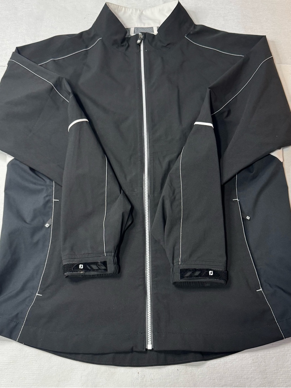 New Womens Footjoy Hydro Lite Black Outdoor Golf Rain Jacket Size Large